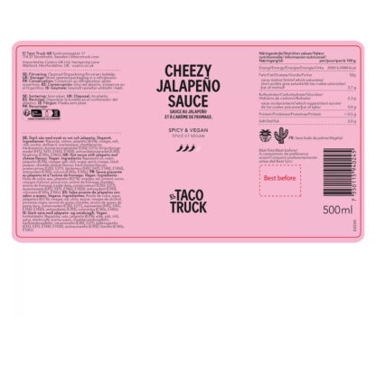 El Taco Truck Cheezy Jalapeño Sauce 500ml