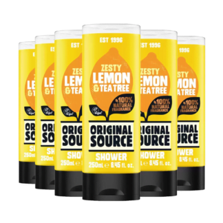 Original Source Zesty Lemon Shower Gel, 6 x 250ml