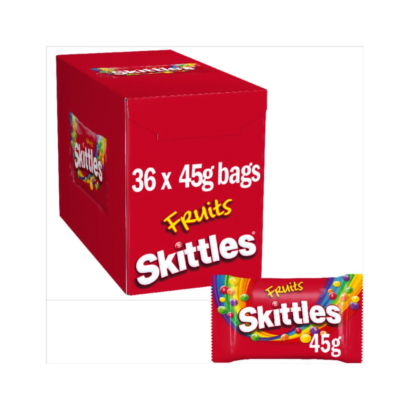 Skittles Fruits Sweets Bag 36 x 45g