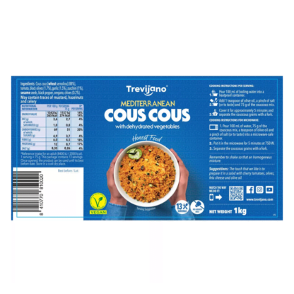 Trevijano Mediterranean Cous Cous with Vegetables 1kg - Image 2