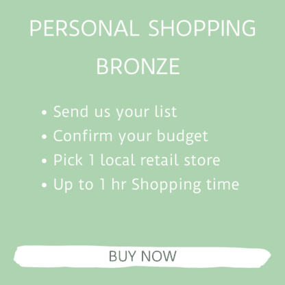 PERSONAL SHOPPING BRONZE BUY NOW